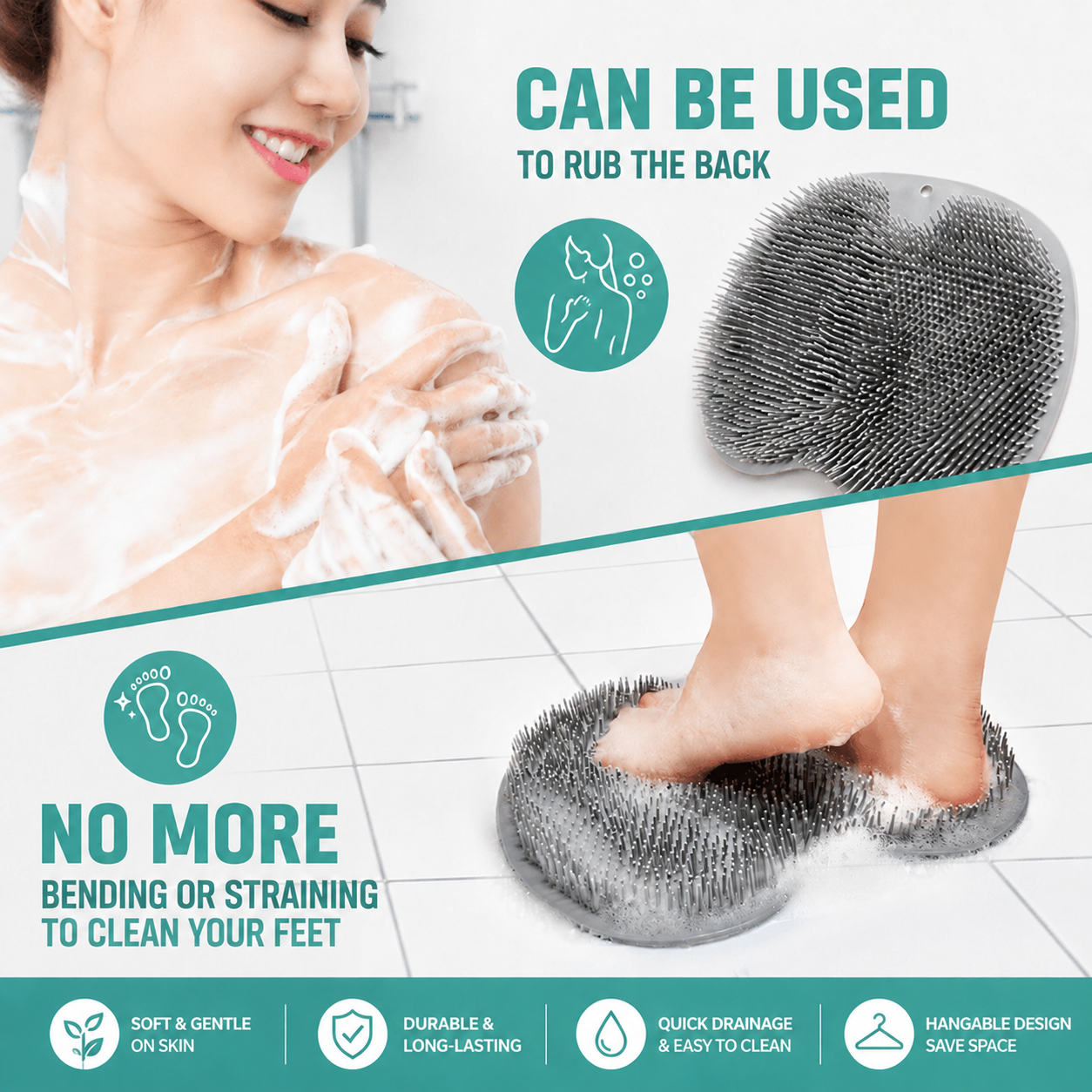 Foot & Back Scrubber Mat