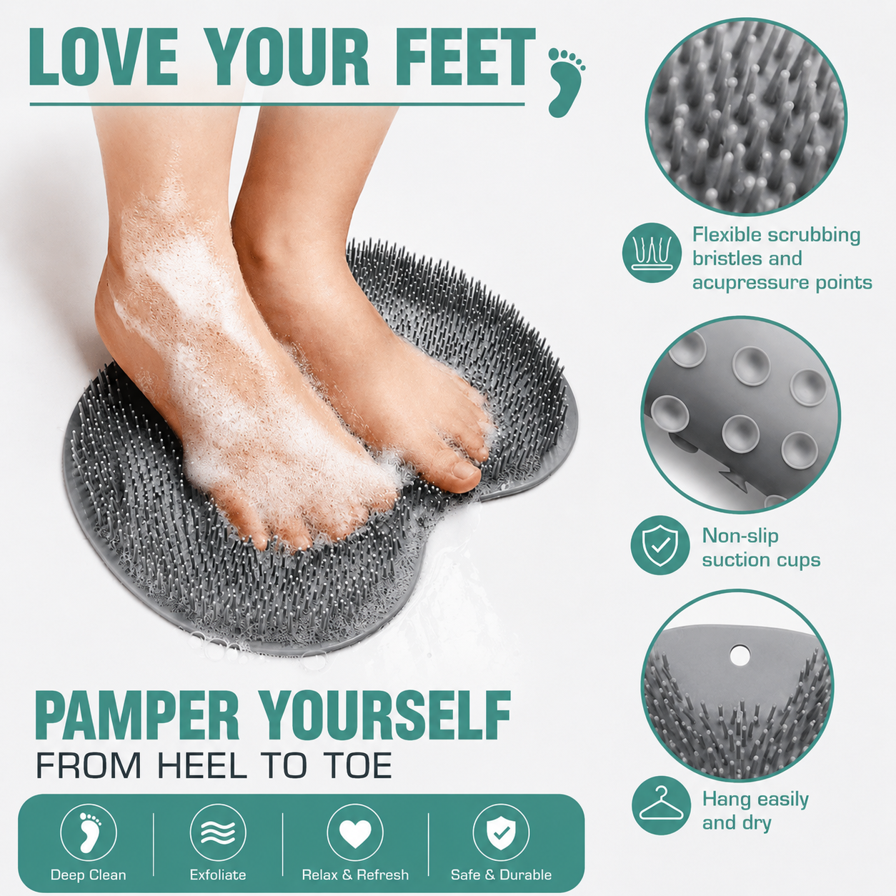 Foot & Back Scrubber Mat