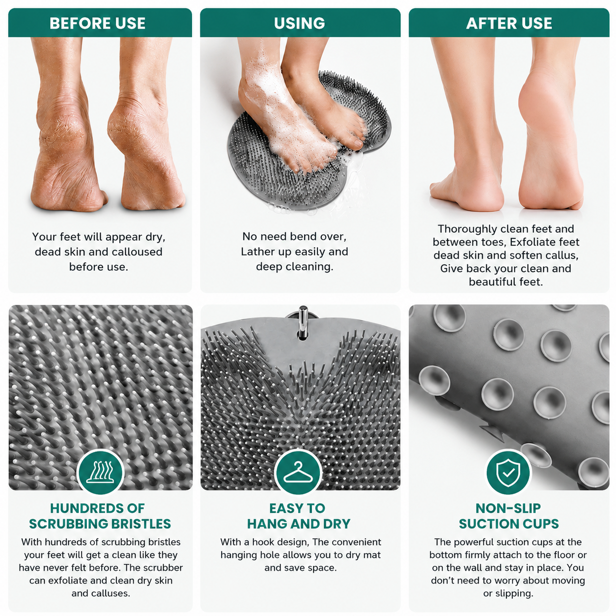 Foot & Back Scrubber Mat